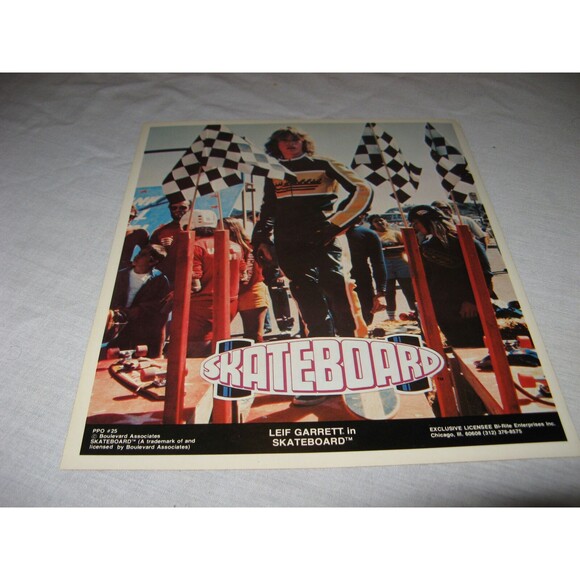 LEIF GARRETT in SKATEBOARD 1970's Poster Put-On Sticker VINTAGE NICE - Picture 1 of 3
